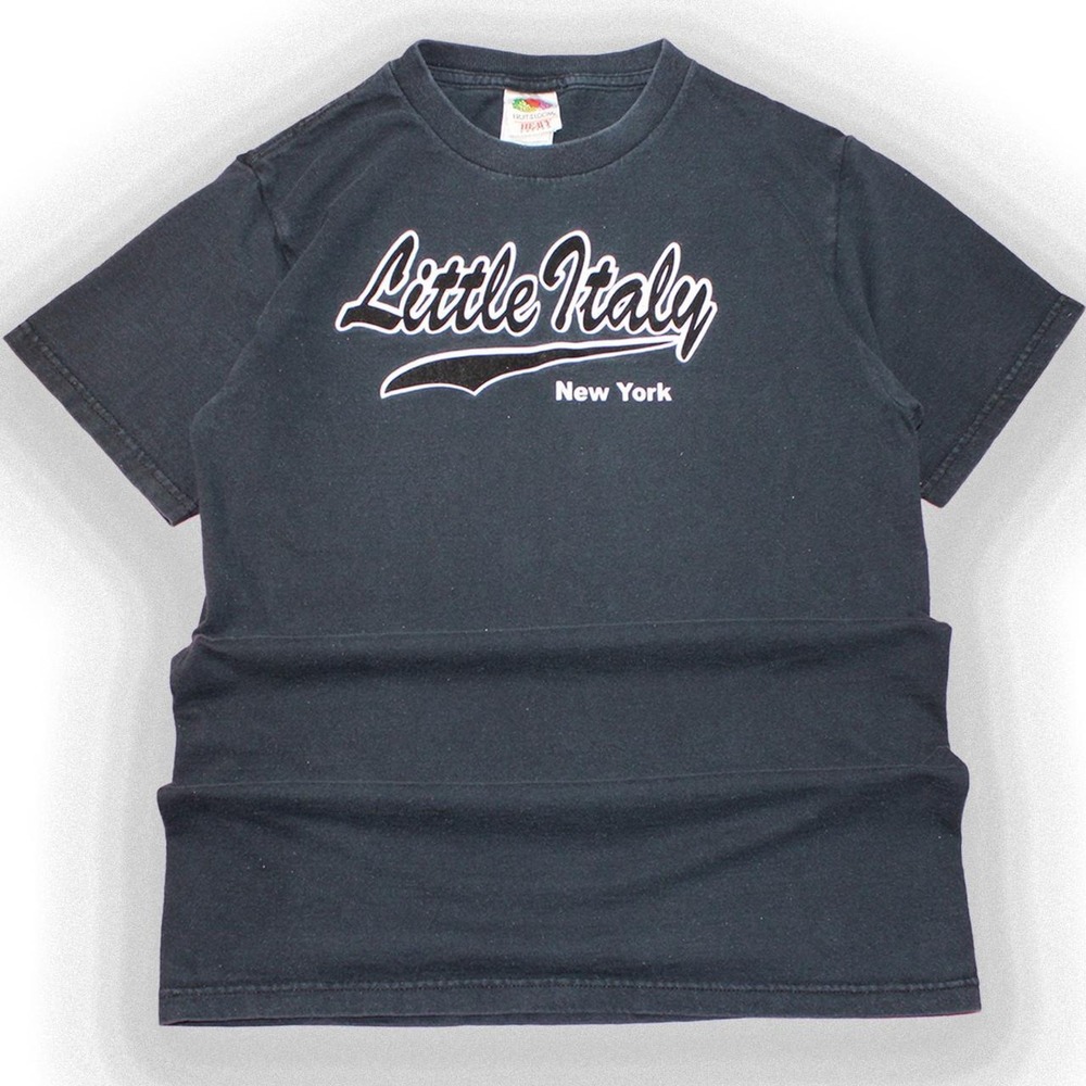 Vintage 90's Navy Little Italy New York Graphic Tee